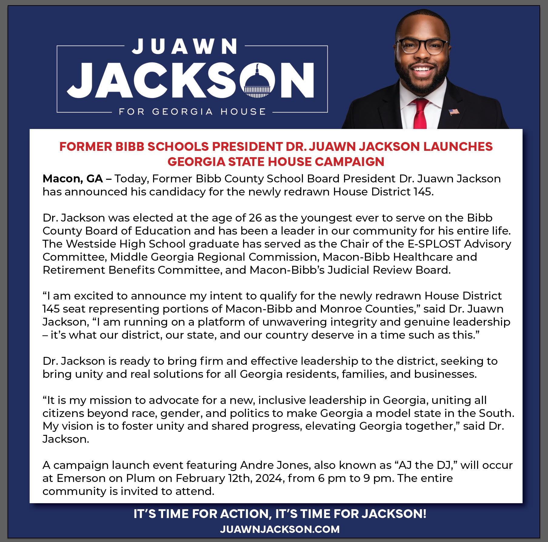 Dr Juawn Jackson Announces Candidacy post thumbnail