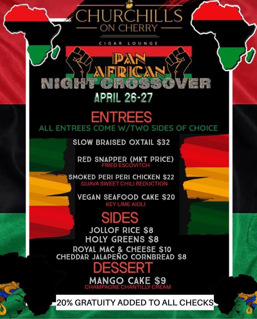 Churchills on Cherry Pan African Night Crossover post thumbnail