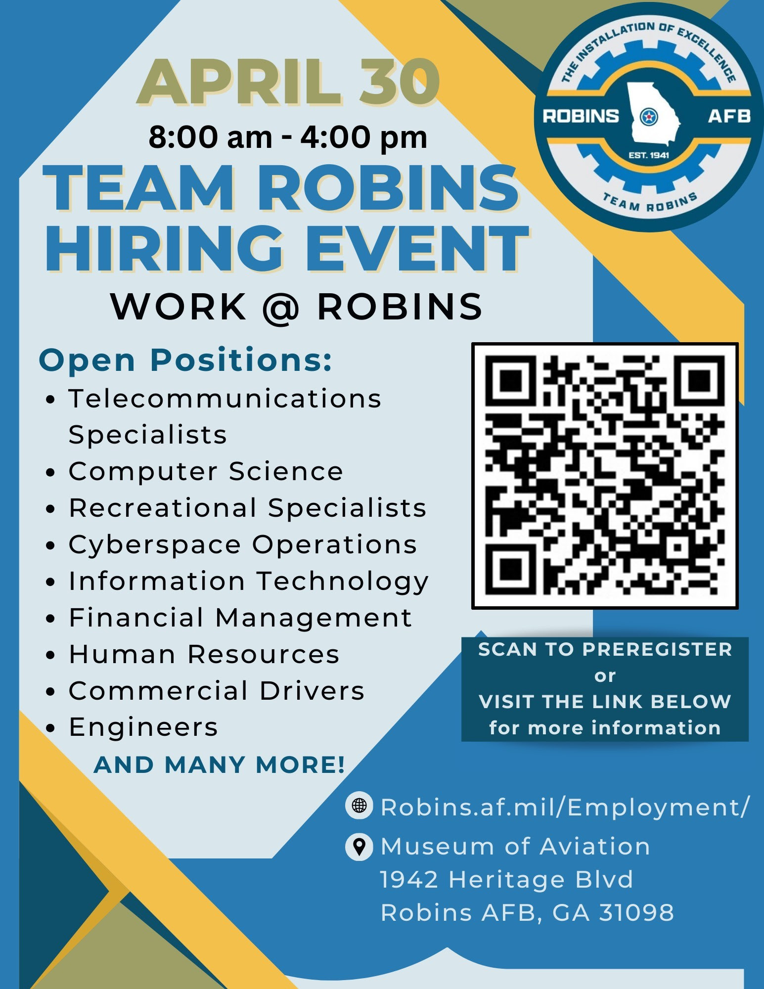 Team Robins Hiring Event post thumbnail